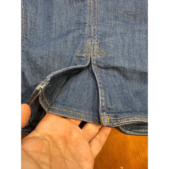 Theory Womens Denim Blazer Jacket Patty L Louisiana Style Size S Blue Button Fro - Picture 14 of 16